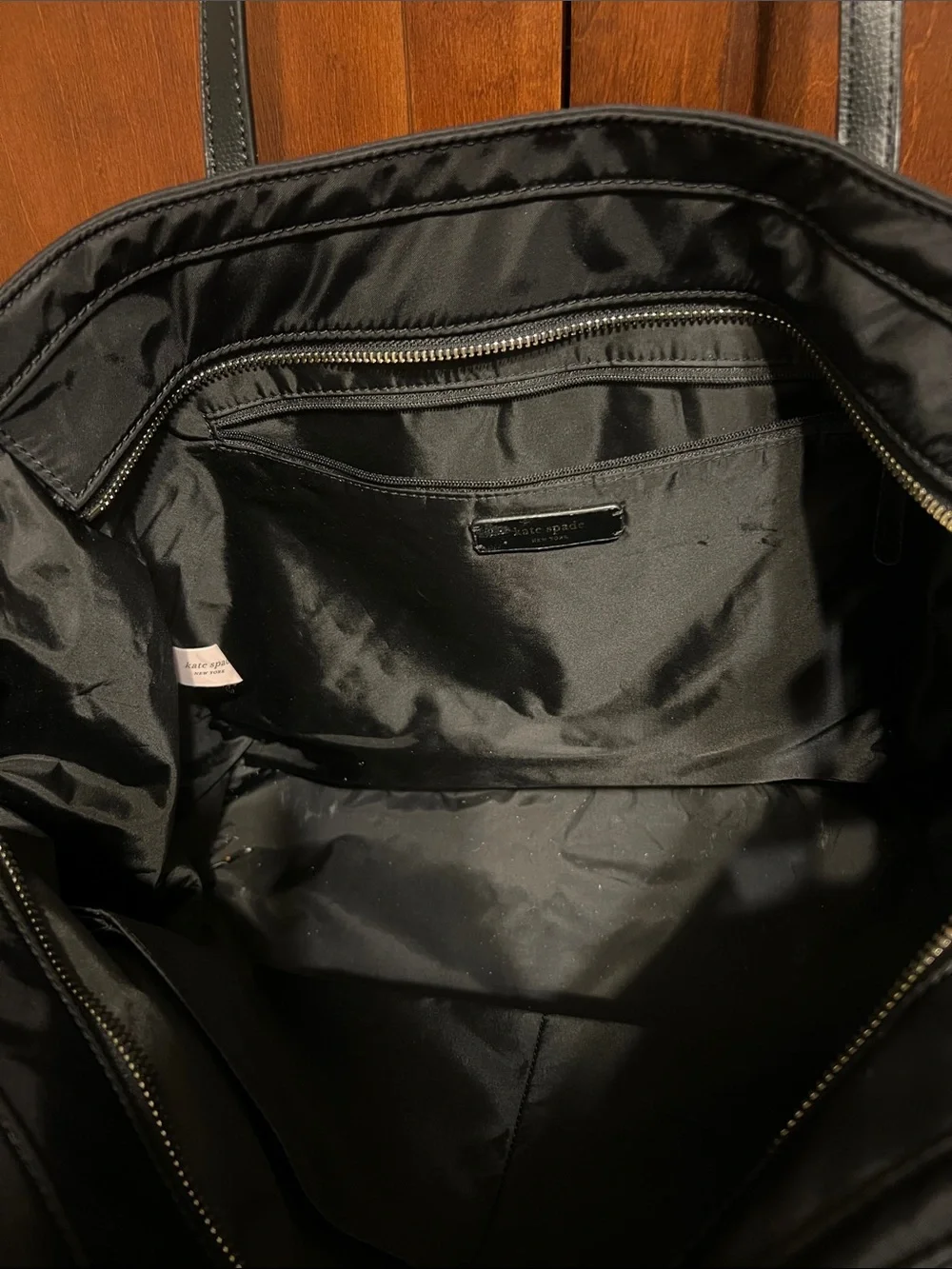 kate spade Black Nylon Tote with Removable Shoulder Strap